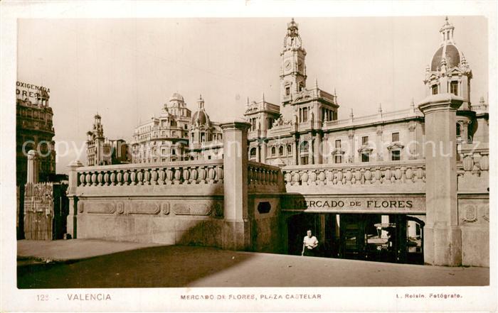 Valencia Valenciana Mercado de Flores Plaza Castelar