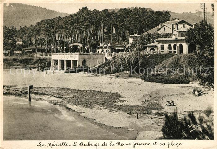 Sainte Maxime sur Mer Var La Nartelle Auberge de la Reine Jeanne et sa plage
