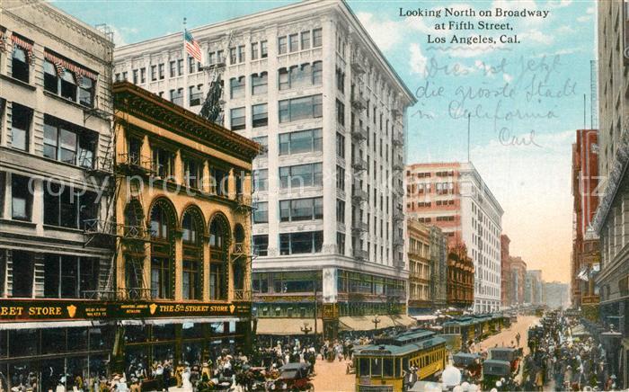 Los Angeles California Broadway at Fifth Street