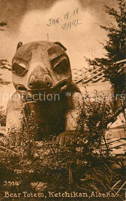 Ketchikan Alaska Bear Totem