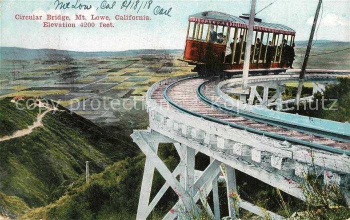 Mount Lowe California Circular Bridge Elevation