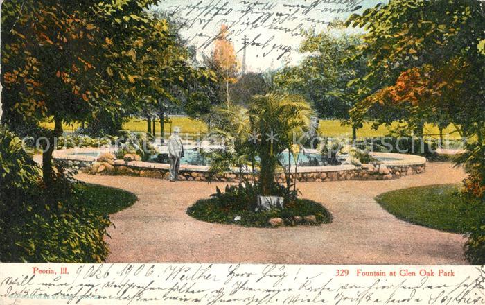Peoria Illinois Fountain at Glen Oak Park