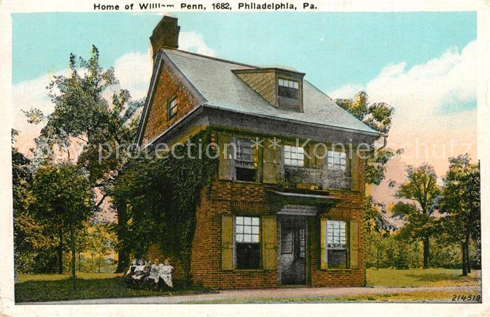 Philadelphia Pennsylvania Home of William Penn