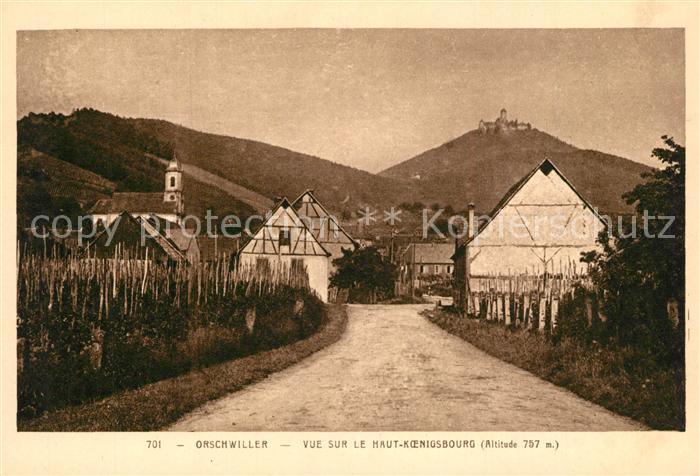 Orschwiller Vue sur le Haut Koenigsbourg