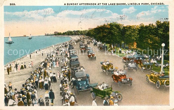 Chicago Illinois A Sunday afternoon at the Lake Shore Lincoln Park