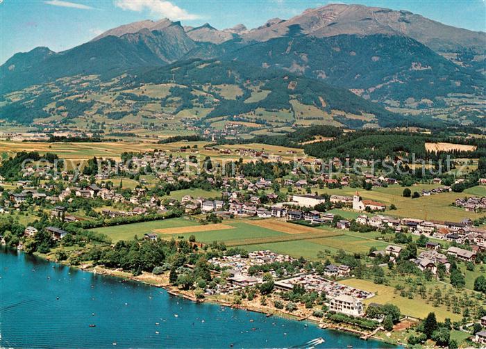 Seeboden Millstaettersee Fliegeraufnahme