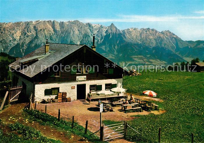 Hochkoenig Mittenbach Alm mit Tennengebirge