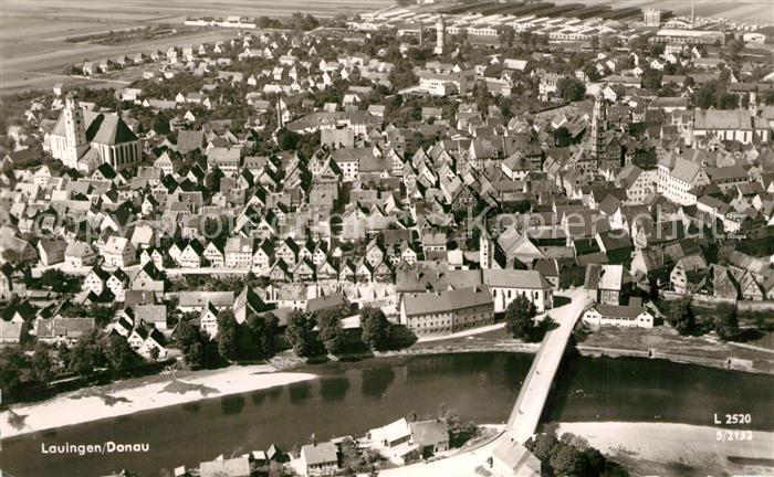 Lauingen Donau Fliegeraufnahme