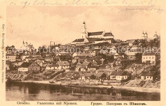 Grodno Hrodna Belarus Panorama mit Njemen