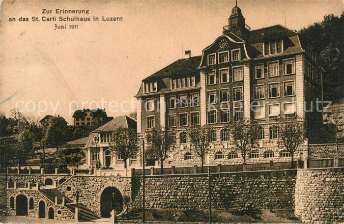 Luzern LU St. Carli Schulhaus