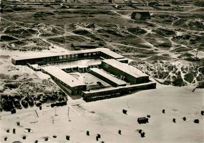 Wangerooge Nordseebad Fliegeraufnahme Seewasserbadeanstalt