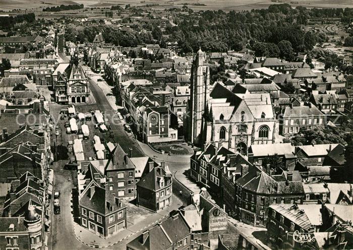 Peronne 80 Somme Fliegeraufnahme Grande Place