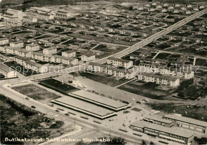 Munkebo Fliegeraufnahme Butikstorvet Solbakken