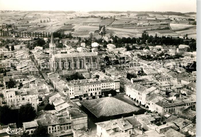 Beaumont-de-Lomagne Fliegeraufnahme