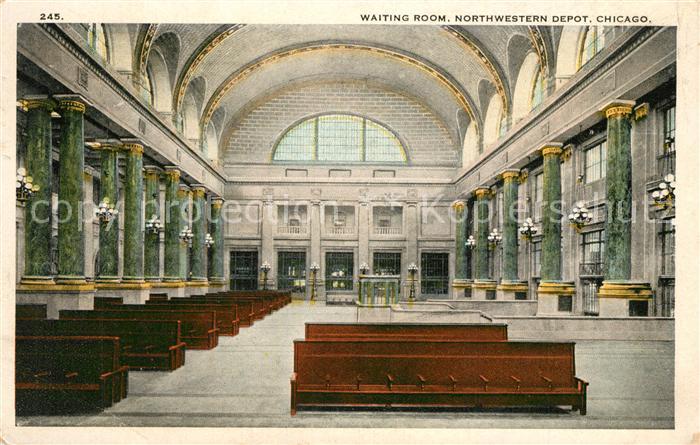 Chicago Illinois Waiting Room New Northwestern Depot