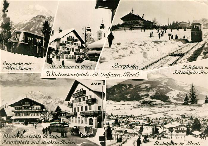 St Johann Tirol Bergbahn Kitzbueheler Hof Hauptplatz Wilder Kaiser Panorama