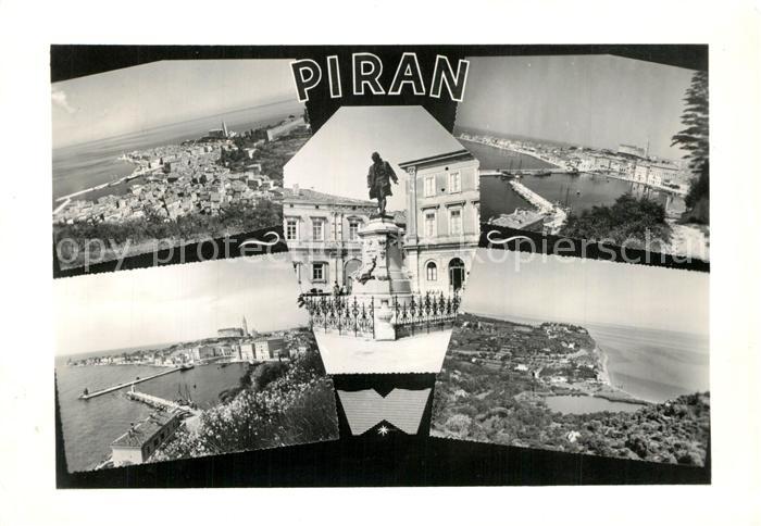 Piran Teilansichten Denkmal Panorama