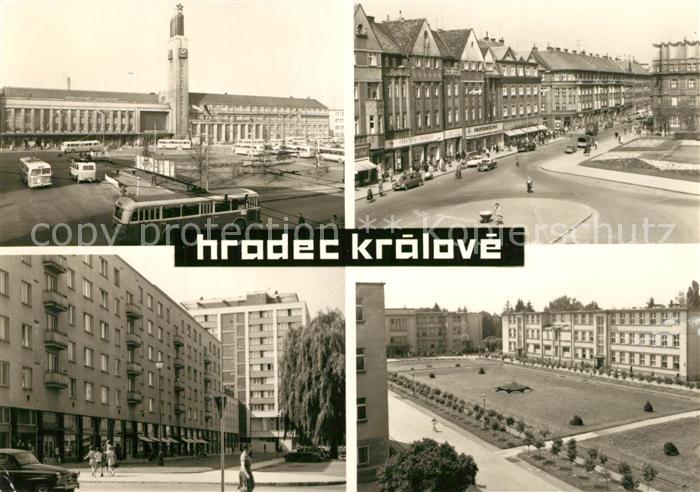 Kralovehradecko Hradec Kralove Bahnhof Strassenpartien Park
