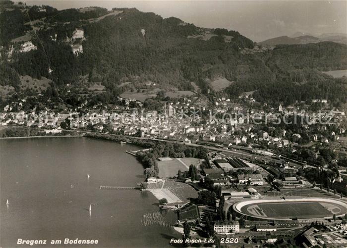 Bregenz Bodensee Fliegeraufnahme