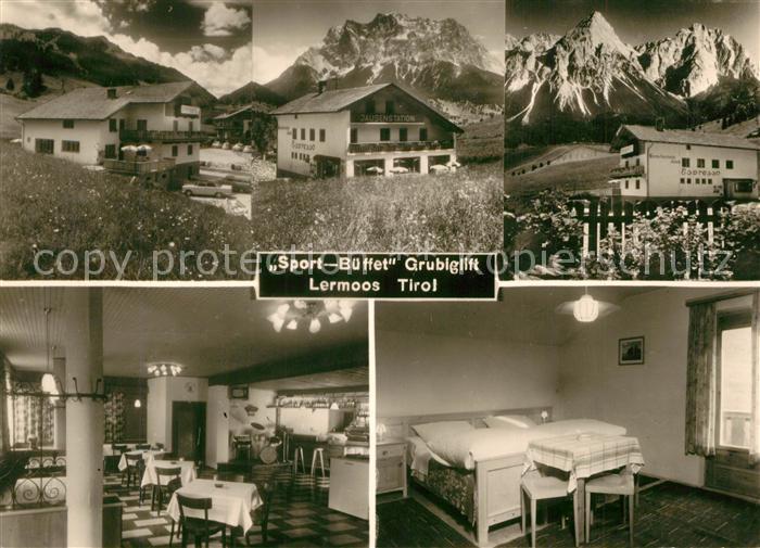 Lermoos Tirol Sport Bueffet Grubiglift Gastraum Zimmer