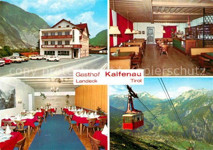 Landeck Tirol Gasthof Kaifenau Gastraeume Seilbahn