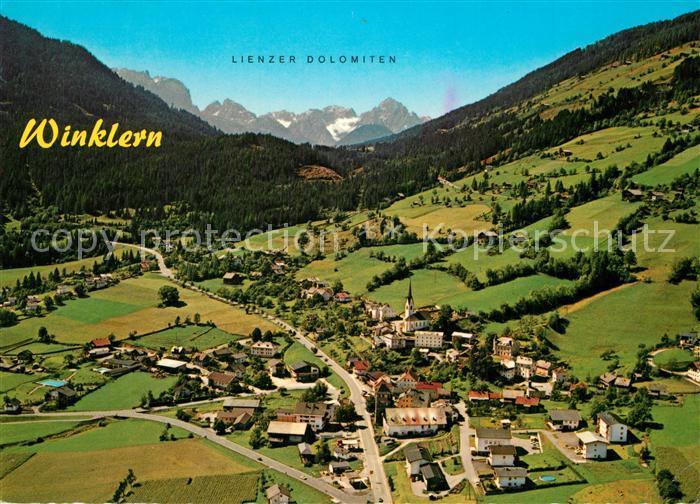 Winklern Moelltal Fliegeraufnahme mit Grossglockner Hochalpenstrasse und Iselsbe