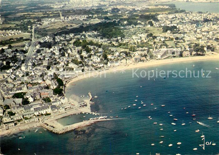 Larmor-Plage Route cotiere de Lorient Vue aerienne
