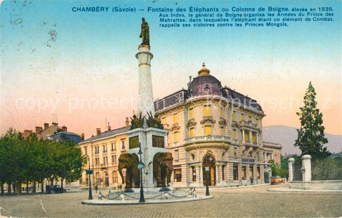 Chambery Savoie Elefantenbrunnen