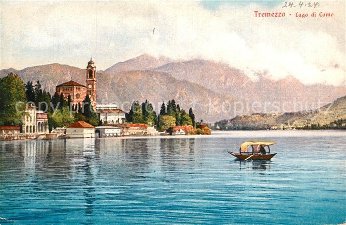 Tremezzo Lago di Como Kirche Panorama
