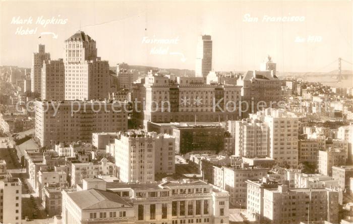 San Francisco California Mark Hopkins Hotel