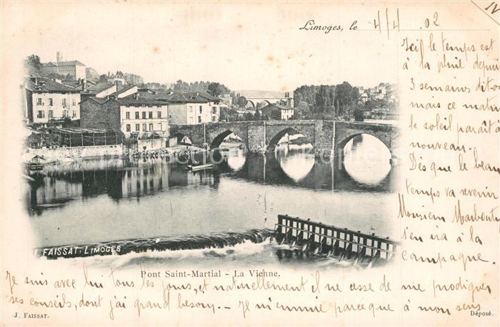 Limoges Haute Vienne Pont Saint Martial