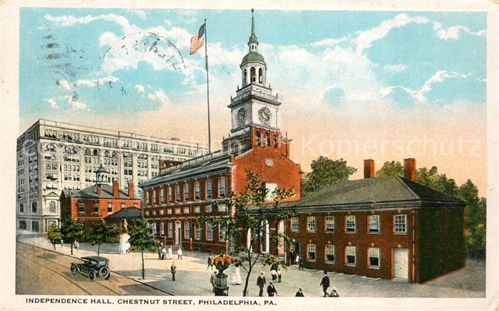 Philadelphia Pennsylvania Independence Hall Chestnut Street