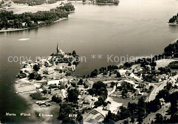 Maria Woerth Woerthersee Fliegeraufnahme