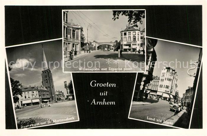 Arnhem Steenstraat met St Martinuskerk Willems