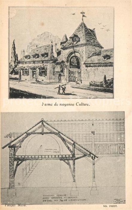 Paris Ferme de moyenne Culture Hangar Remise avec Grenier au dessus