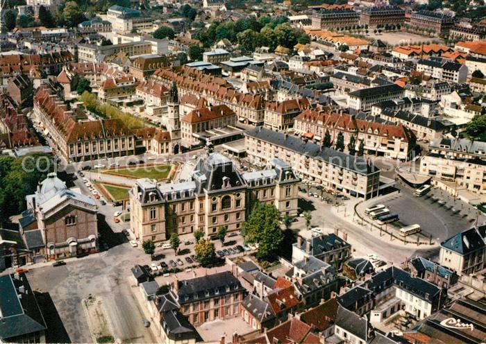 Evreux Vue generale aerienne Hotel de ville La gare routiere