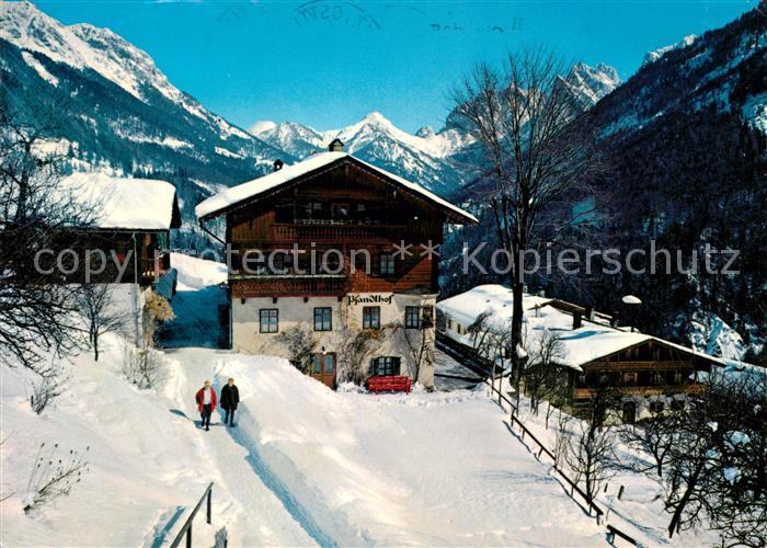 Kufstein Tirol Pfandlhof im Kaisertal mit Zahmen und Wilden Kaise