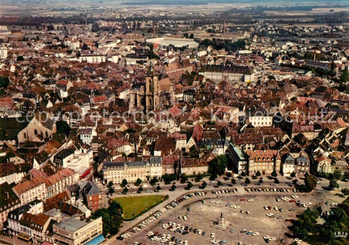 Colmar Haut Rhin Elsass La Place Rapp et le Vieux Quartier que domine la Catedra