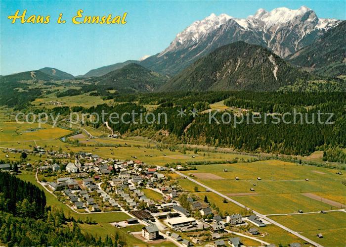 Haus Ennstal Fliegeraufnahme mit Dachstein Tauern Region
