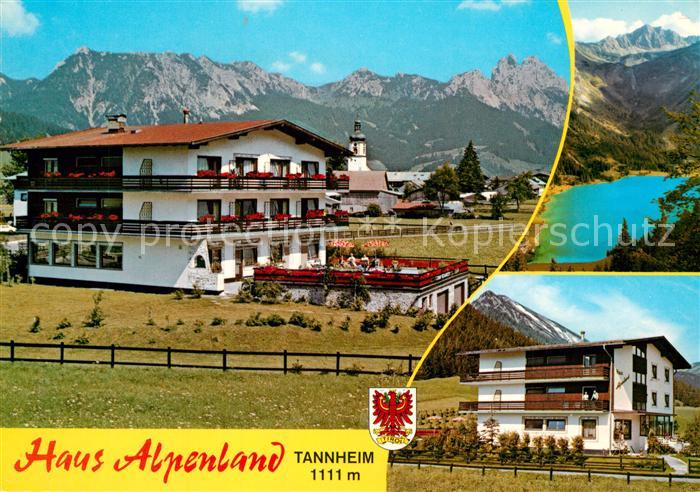 Tannheim Tirol Haus Alpenland mit Rotflueh und Gimpel