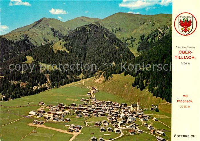 Obertilliach Fliegeraufnahme mit Lienzer Dolomien und Karnische Alpen