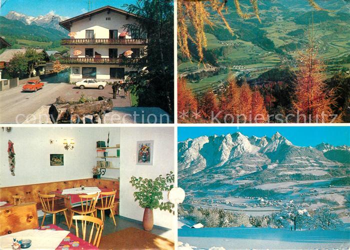 Pfarrwerfen Pension Bocario Gaststube Fliegeraufnahmen