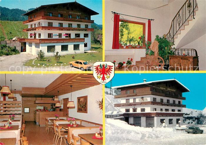 Oberau Wildschoenau Tirol Pension Schweizerhof Gaststube Treppe