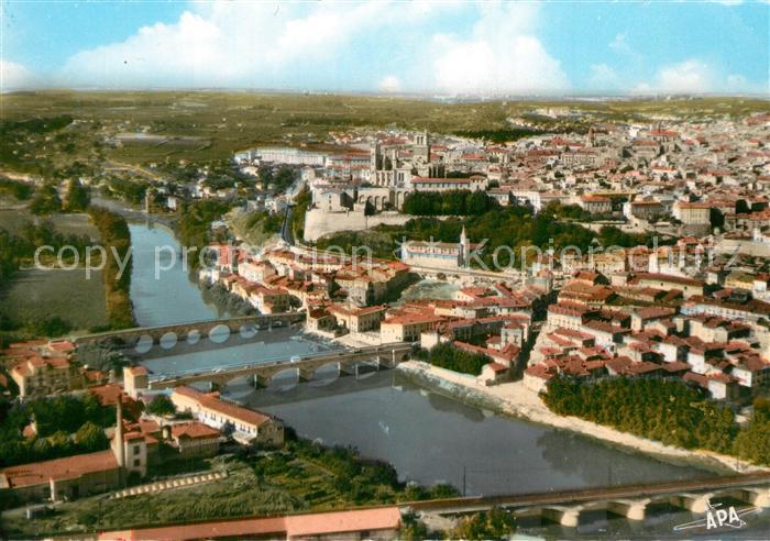 Beziers Vue geneale aerienne