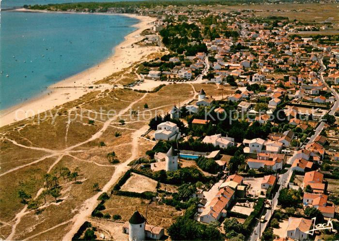 La Gueriniere Mühlen und Strand Fliegeraufnahme