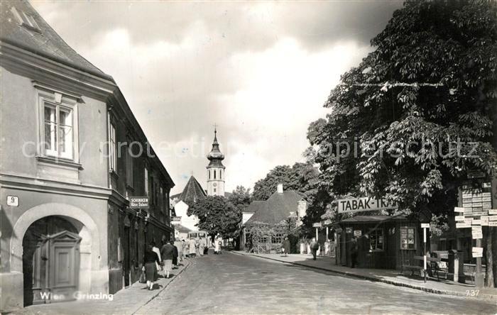 Grinzing Wien Stadtansicht Kirchturm