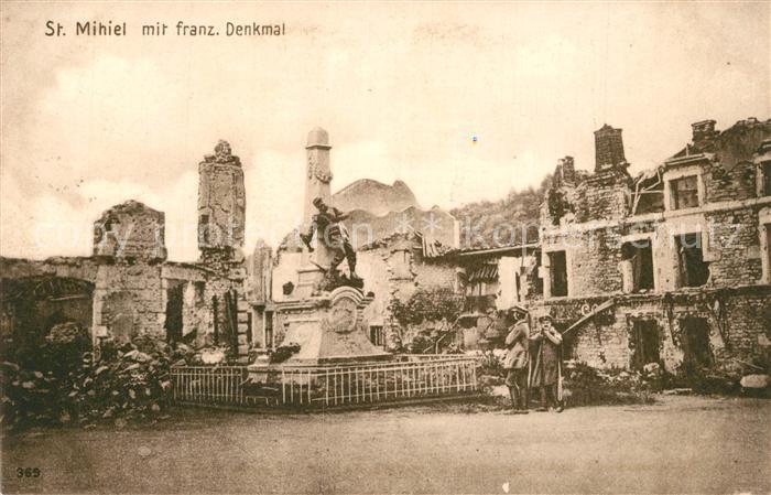 Saint-Mihiel Französisches Denkmal Ruinen