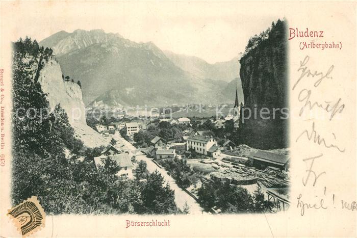 Bludenz Vorarlberg Bürserschlucht