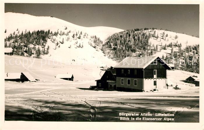 Aflenz Buergeralm Liftstation Eisenerzer Alpen Winter