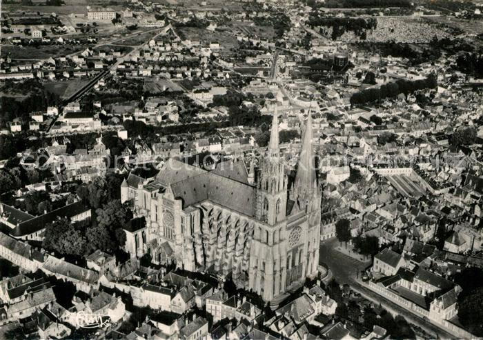 Chartres 28 Fliegeraufnahme Cathedrale